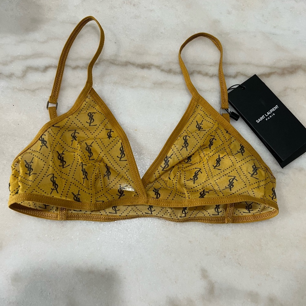 Saint Laurent Monogram Bralette